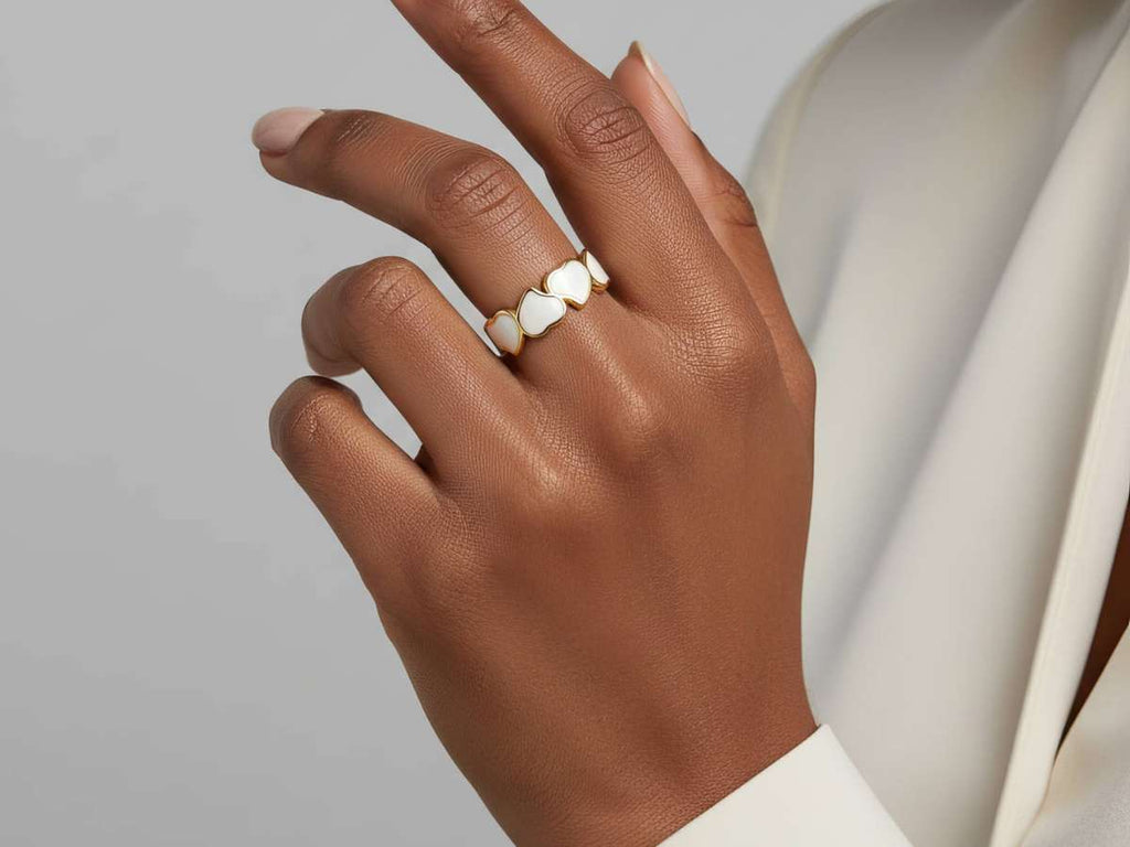 Heart Ring 18K Gold Plated Steel Dubai