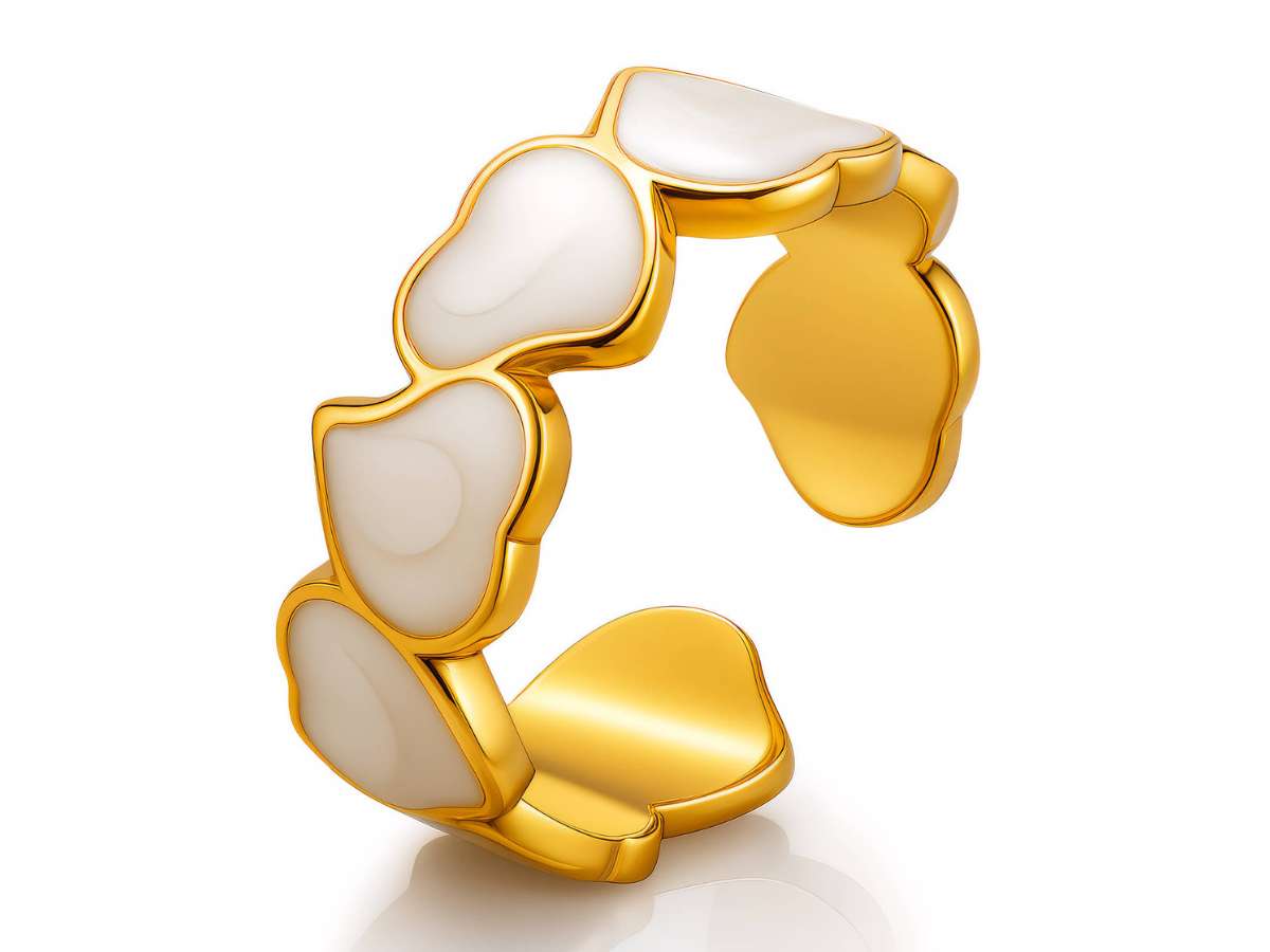 Heart Ring 18K Gold Plated Steel Dubai