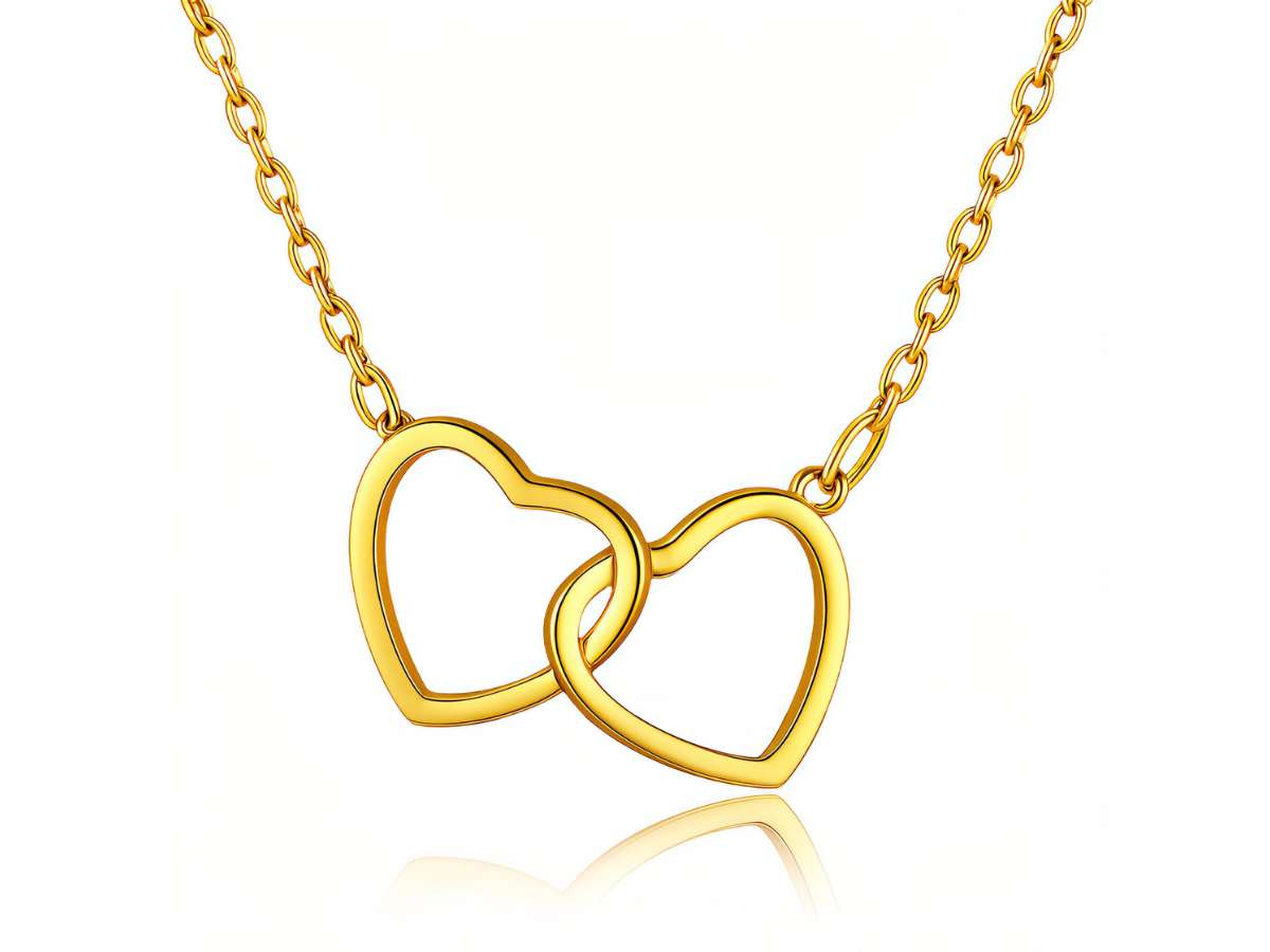 18K Gold Plated Heart Necklace