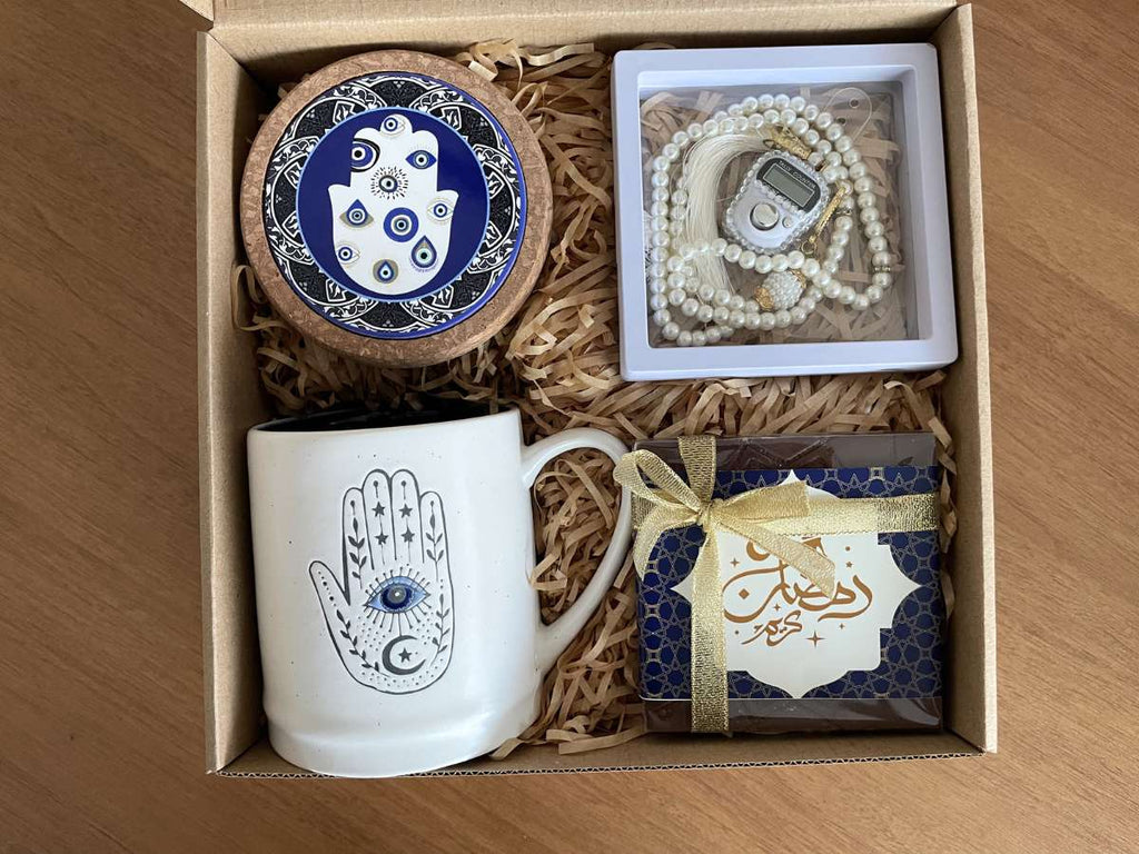 Ramadan Gift Box with Tasbeeh & Chocolate Bar