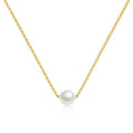 18K Gold Plated Pearl Necklace for Women