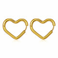 Hearts Earrings 18K Gold Plated