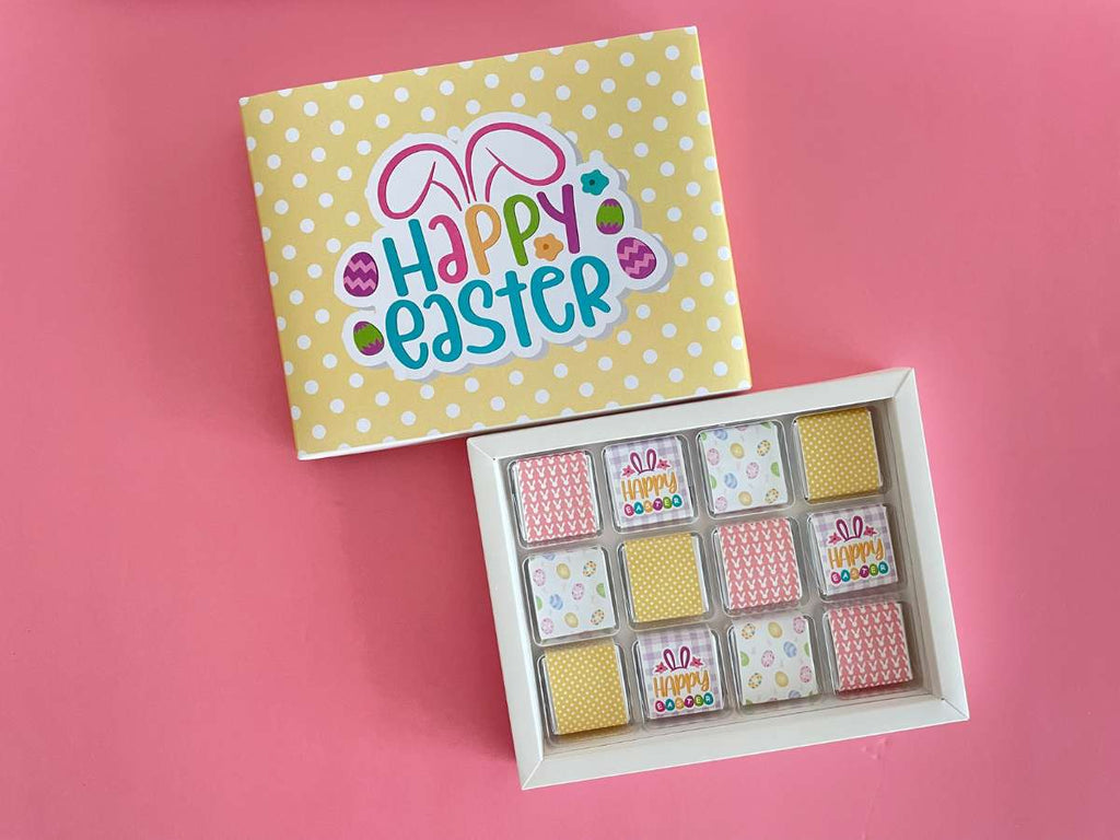 Happy Easter Yellow Chocolate Box