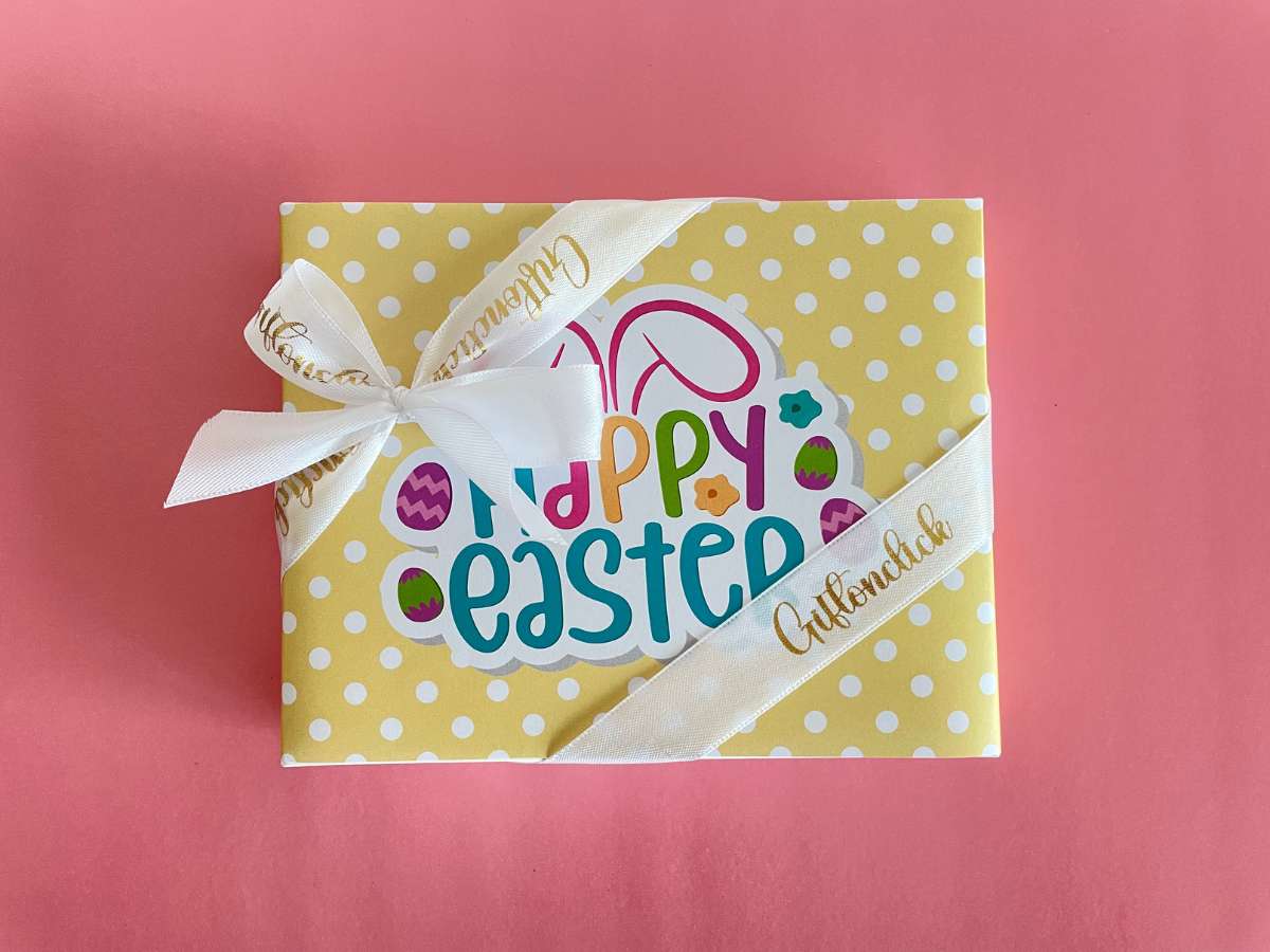 Happy Easter Yellow Chocolate Box