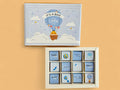 newborn baby boy chocolate gift, baby boy chocolate box Dubai, it’s a boy gift box UAE, newborn congratulations chocolate UAE, baby shower gift boy chocolate, welcome baby boy chocolate box, premium milk chocolate baby boy gift Dubai