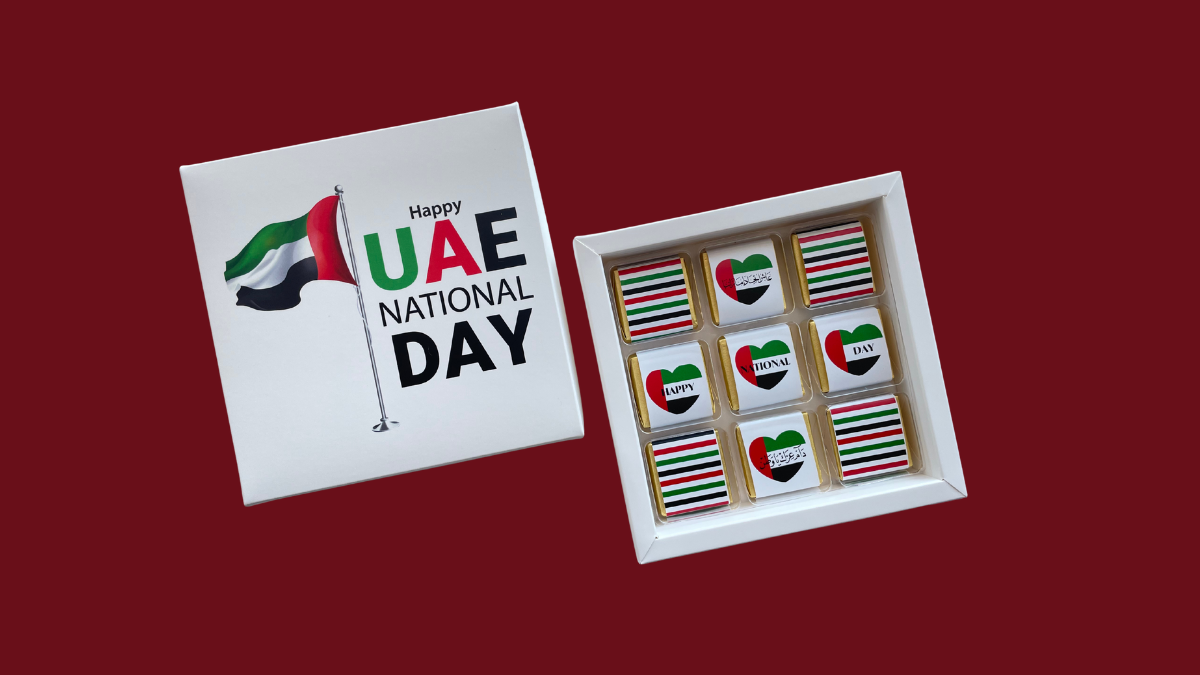 UAE National Day gift,
National Day chocolate box,
54rd UAE National Day,
Spirit of the Union gift,
premium chocolate box Dubai,
same day chocolate delivery Dubai,
chocolate gift box UAE,
UAE Flag colors chocolate,
UAE celebration gift,
UAE National Day sweets,
Dubai gift shop,
Dubai Gifts