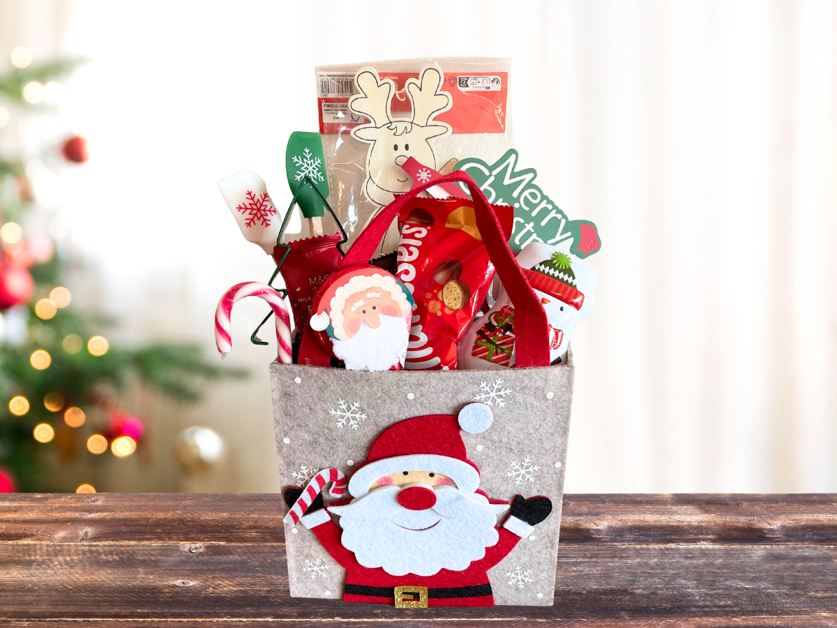 Santa Christmas Gift, Santa Gift Bag, Christmas Gifts Dubai, Chocolate Gift Dubai, Kids Christmas Gift UAE, Santa Chocolate Box, Christmas Hamper UAE, Festive Gift Dubai, Holiday Gift Bucket, Christmas Candy Bag Dubai, Santa Felt Bucket, Christmas Chocolate Set, Kids Holiday Gifts Dubai, Santa Gifts UAE, Christmas Treats Dubai