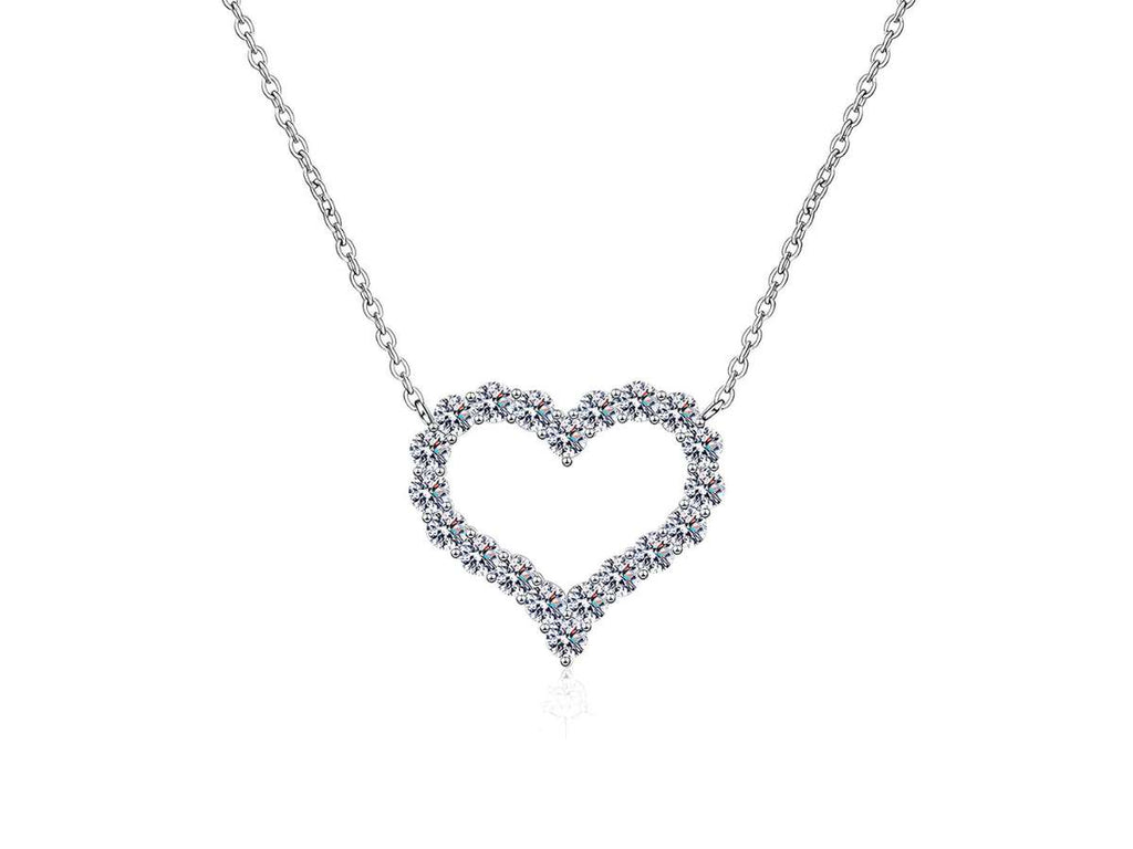 Silver heart necklace Dubai | Crystal heart necklace Dubai | Women silver necklace Dubai | Heart pendant jewelry Dubai | Valentine necklace gift Dubai | Romantic jewelry Dubai | Silver crystal pendant Dubai | Gift necklace for her Dubai | Elegant women jewelry Dubai | Anniversary gift necklace Dubai | Luxury heart necklace Dubai | Fashion necklace Dubai